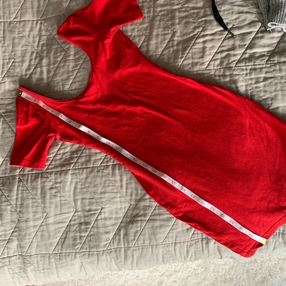 Red American Apparel Low Back Dress - Picture 5 of 6